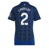 Maglia Calcio Manchester United Victor Lindelof #2 Seconda Divisa Donna 2024-25 Manica Corta